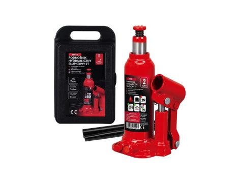 Podnośnik samochodowy hydrauliczny butelkowy słupkowy lewarek do 2 ton Schmith