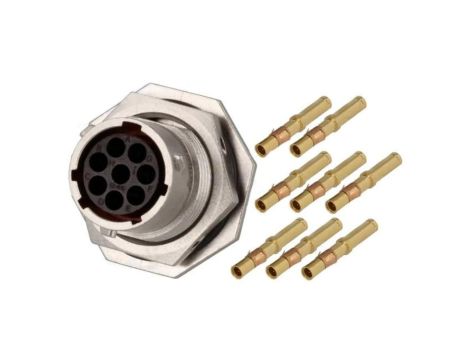 RT07128SNH-K Złącze okrągłe gniazdo,wtyk 8PIN żeński zaciskanie RT360