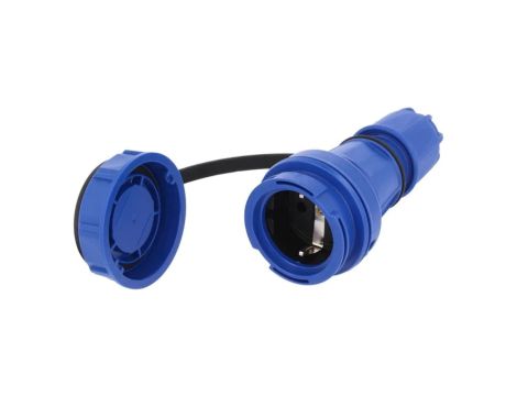 20251-BZłącze zasilające AC gniazdo 2P+PE 250VAC 16A PIN 3 żeńskie