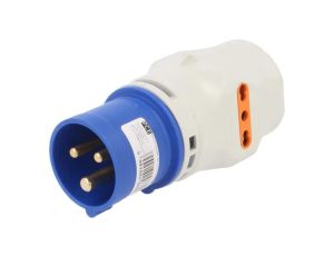 9433170Złącze zasilające AC przejście 16A 230VAC męskie/żeńskie