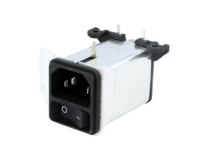 DC22.1121.111Złącze zasilające AC gniazdo męskie 1A 250VAC IEC 60320