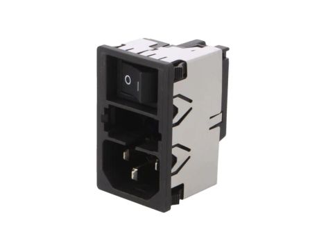 KM01.1105.11Złącze zasilające AC gniazdo męskie 10A 250VAC IEC 60320