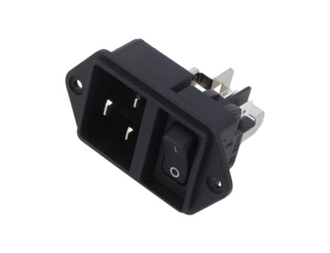 EC11.0001.001Złącze zasilające AC gniazdo męskie 16A 250VAC IEC 60320