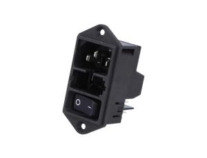 DD11.0121.1111Złącze zasilające AC gniazdo męskie 10A 250VAC IEC 60320