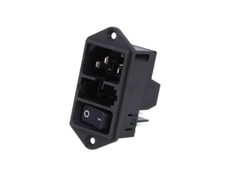 DD11.0121.1111Złącze zasilające AC gniazdo męskie 10A 250VAC IEC 60320