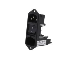 KD14.4101.151Złącze zasilające AC gniazdo męskie 10A 250VAC IEC 60320