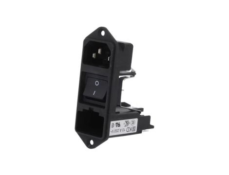KD14.4101.151Złącze zasilające AC gniazdo męskie 10A 250VAC IEC 60320