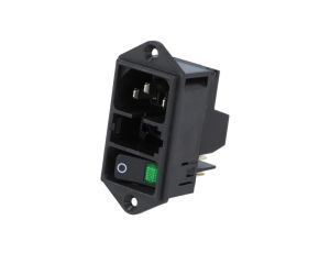 DD11.0124.1111Złącze zasilające AC gniazdo męskie 10A 250VAC IEC 60320