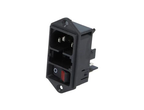 DD11.0113.1110Złącze zasilające AC gniazdo męskie 10A 250VAC IEC 60320