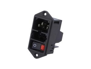 DD11.0113.1111Złącze zasilające AC gniazdo męskie 10A 250VAC IEC 60320