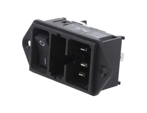 DD11.0121.1110Złącze zasilające AC gniazdo męskie 10A 250VAC C14 (E) DD11