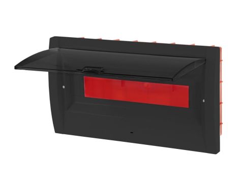 Rozdzielnica modułowa podtynkowa 1x18 IP40 czarna CZRM-PT-18M