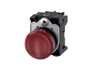 Lampka sygnalizacyjna kompletna 22mm czerwona LED 230V AC tworzywo przył śrubowe SIRIUS ACT 3SU1106-6AA20-1AA0