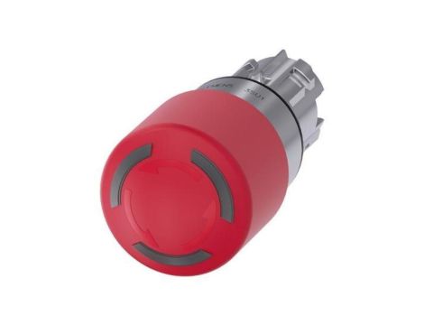 Przycisk bezpieczeństwa podświetlany 22mm metal czerwony 30mm odbl. przez obrót IP69k SIRIUS ACT 3SU1051-1GB20-0AA0