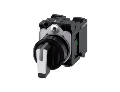 Przełącznik bistabilny, 3-pozycyjny, 10A, O 22mm, Siemens SIRIUS ACT 3SU1100-2BL60-3NA0