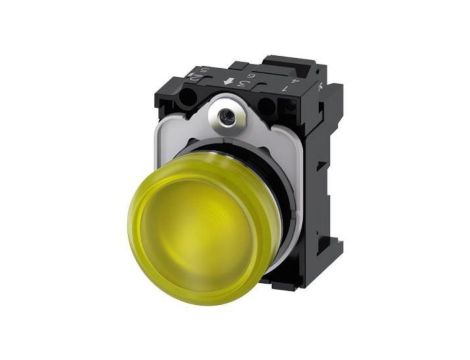 Lampka sygnalizacyjna kompletna 22mm żółta LED 24V AC-DC metal przył sprężynowe SIRIUS ACT 3SU1152-6AA30-3AA0