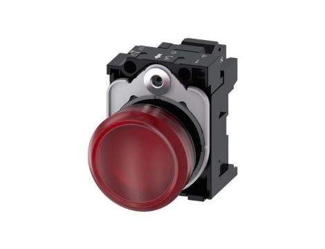 Lampka sygnalizacyjna kompletna 22mm czerwona LED 24V AC-DC tworzywo przył sprężynowe SIRIUS ACT 3SU1102-6AA20-3AA0