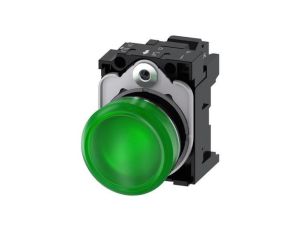 Lampka sygnalizacyjna kompletna 22mm zielona LED 24V AC-DC metal przył sprężynowe SIRIUS ACT 3SU1152-6AA40-3AA0