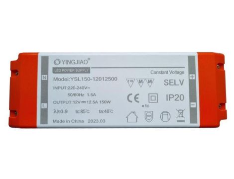 Zasilacz stałonapięciowy LED YSL150 12V 12,5A 150W YSL150-12012500