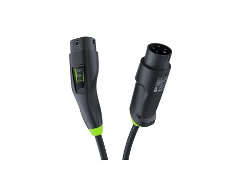 Green Cell Habu Ładowarka Mobilna EV 11 kW 7 m Typ 2 CEE do Ładowania Pojazdów Elektrycznych EV PHEV 2w1 Wallbox z Aplikacją GC