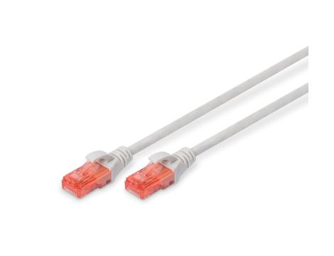 Kabel krosowy (patch cord) RJ45-RJ45, kat.6, U/UTP, AWG 26/7, LSOH, 0.25m, szary DK-1617-0025