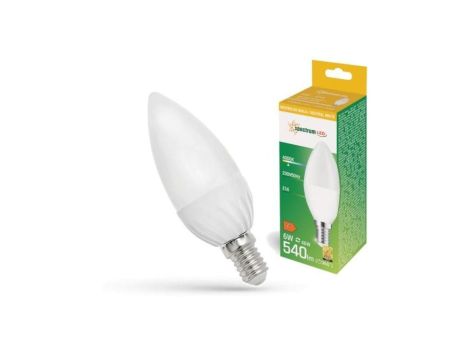 Żarówka LED E14 230V 6W świecowa 540lm neutralna 75.0302