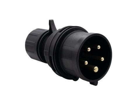 Wtyczka siłowa czarna 16A 5p - bolców F7.0159