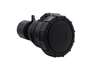 Gniazdo siłowe czarne 32A 5P IP67 estradowe F7.0167