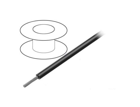 1553-BK005 Przewód na rolce 30,5m linka Cu 20AWG PVC czarny 1kV