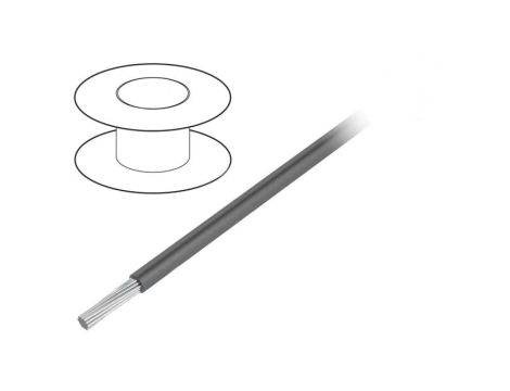 1852-SL005 Przewód na rolce 30,5m linka Cu 28AWG PVC ciemnoszary 600V