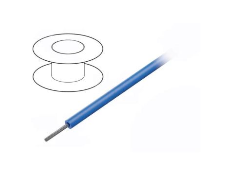 1855-BL005 Przewód na rolce 30,5m linka Cu 22AWG PVC niebieski 600V