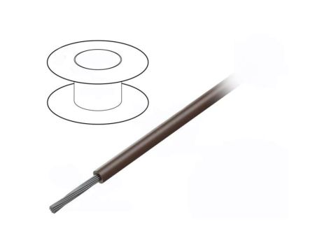 1856-BR005 Przewód na rolce 30,5m linka Cu 20AWG PVC brązowy 600V