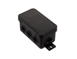 Puszka instalacyjna natynkowa typu KLIK 80x45x41mm hermetyczna IP54 czarna ViPlast