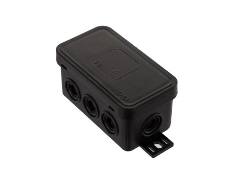 Puszka instalacyjna natynkowa typu KLIK 80x45x41mm hermetyczna IP54 czarna ViPlast