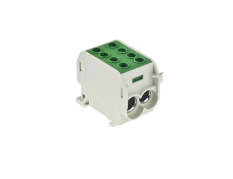 Blok rozdzielczy 1-torowy Al/Cu 1x70/2x50 zielony E.4163/Z