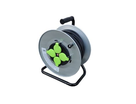 Przedłużacz bębnowy 40m OW3*2,5 4x230V IP44 T bęben metalowy z rączką / E9131Q48273M