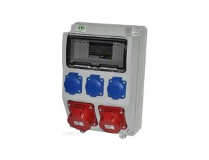 Zestaw zasilający PRYMA 9D skośna 32A/5P + 16A/5P + 3x230V IP44 E930011530