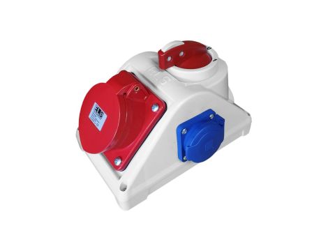 Rozdzielnica skrzynka budowlana z wyłącznikiem 0-1 COMBO 16/5 2x230V IP44 / E96061542C