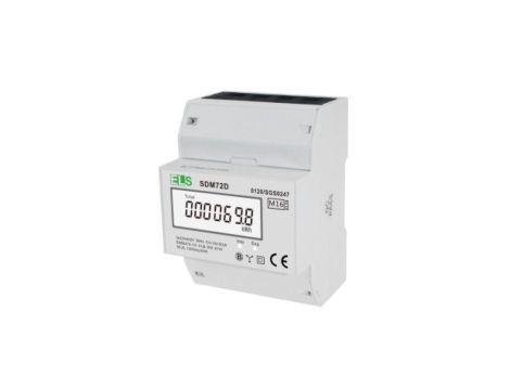 Licznik energii elektrycznej wskaźnik LCD 3-fazowy 100A 4-modułowy SDM72D