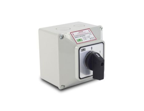 Łącznik krzywkowy 0-1 40A 3P w obudowie IP65 / LW40 0-1 3P OB