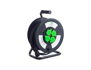 Przedłużacz 50m OW3*2,5 4x230V IP44 T bęben plastikowy stały panel / E9131Q48253F