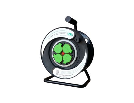 Przedłużacz 30m OW3*2,5 4x230V IP44 T bęben plastikowy stały panel / E9131Q48263F