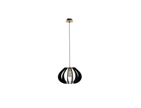 Lampa wisząca nowoczesna drewno 1xE27 GEMMA GOLD