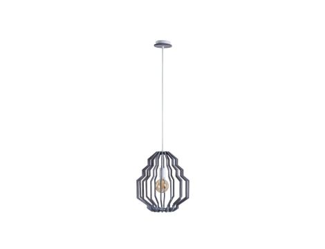 Lampa wisząca nowoczesna drewno 1xE27 RUFO GREY