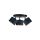 Spot nowoczesny abażur 3x E27 FLOW BLACK