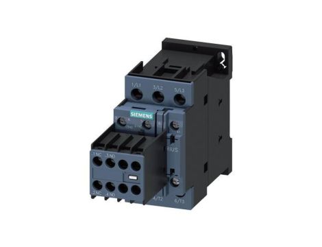 STYCZNIK, AC-3, 7.5KW/400V, 2NO+2NC, AC110V 50HZ, 3-POLOWY, ROZMIAR S0, PRZYŁ. ŚRUBOWE ZDEJMOWALNE STYKI POMOC 3RT2025-1AF04