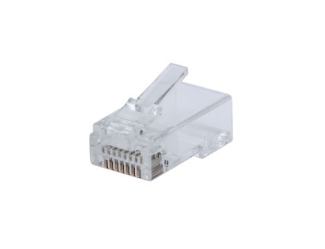 Wtyk RJ45 Cat6 UTP przelotowy, IWP-CAT6UJ /100szt./