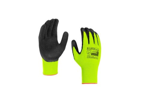 Rękawice Robocze Powlekane Lateksem NEON Rozmiar 9
