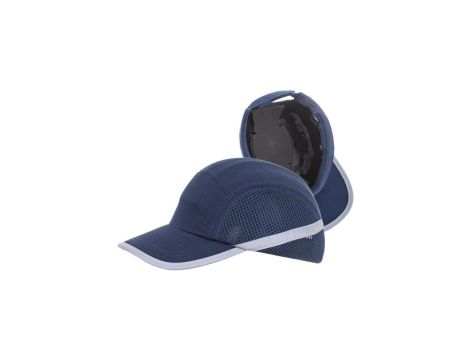 Czapka Ochronna LEKKI KASK BUMPCAP z Siateczką HEŁM Granatowa