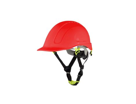 Kask HEŁM Przemysłowy BHP Roboczy Ochronny CZERWONY ABS